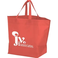 Heat Seal Laminated Large Gusset Tote - 13 1/2 inches x 12 inches