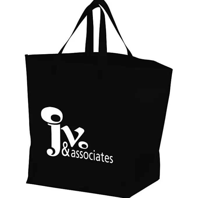 Heat Seal Laminated Large Gusset Tote - 13 1/2 inches x 12 inches