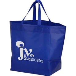 Heat Seal Laminated Large Gusset Tote - 13 1/2 inches x 12 inches