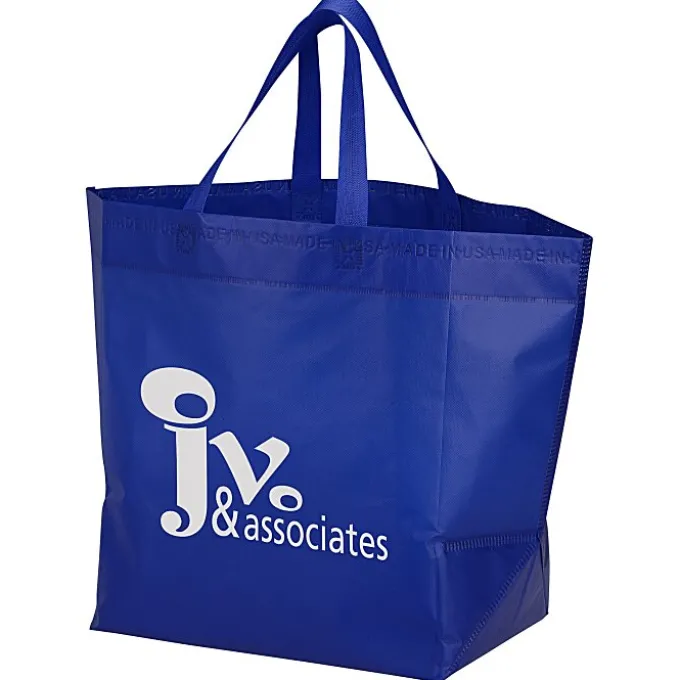Heat Seal Laminated Large Gusset Tote - 13 1/2 inches x 12 inches