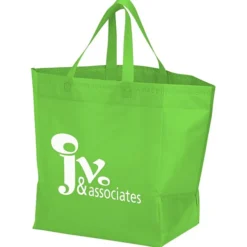 Heat Seal Laminated Large Gusset Tote - 13 1/2 inches x 12 inches