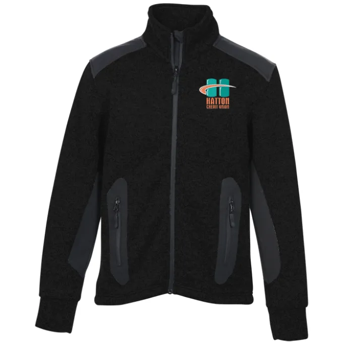 Heavy Knit Technical Sweater Fleece Jacket - Men's