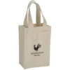 Heavyweight Cotton 2 Bottle Wine Tote