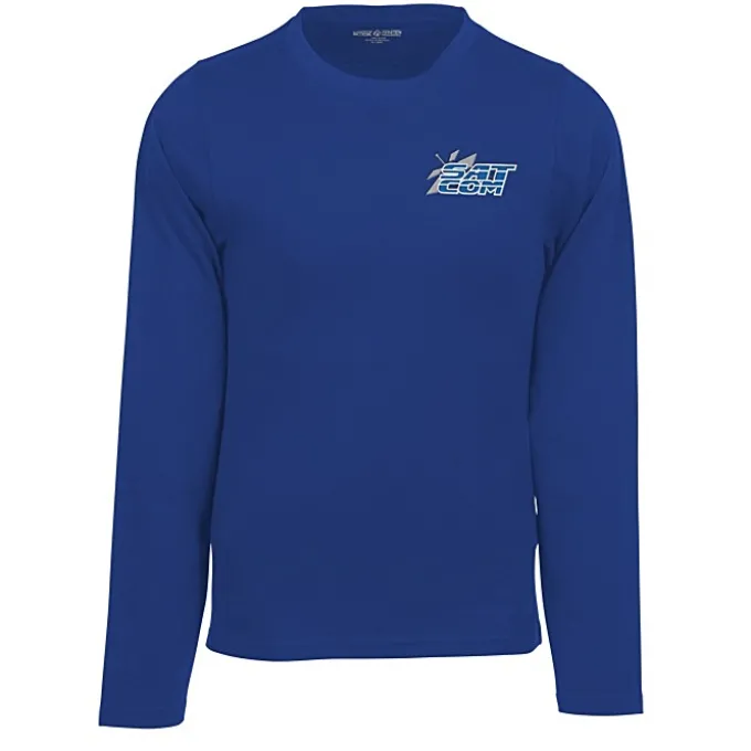 Heavyweight Ringspun Cotton LS T-Shirt - Embroidered