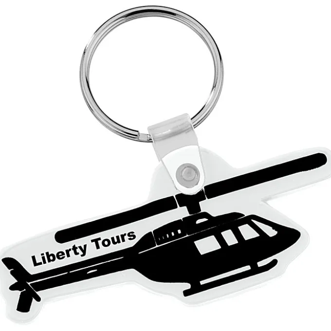 Helicopter Soft Keychain - Opaque