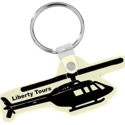 Helicopter Soft Keychain - Opaque