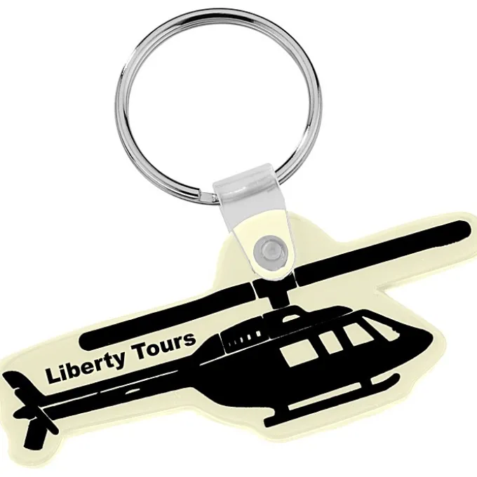 Helicopter Soft Keychain - Opaque