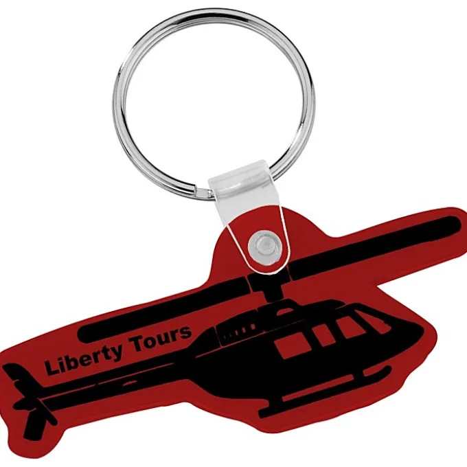 Helicopter Soft Keychain - Opaque
