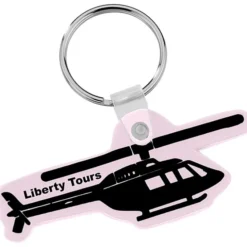 Helicopter Soft Keychain - Opaque