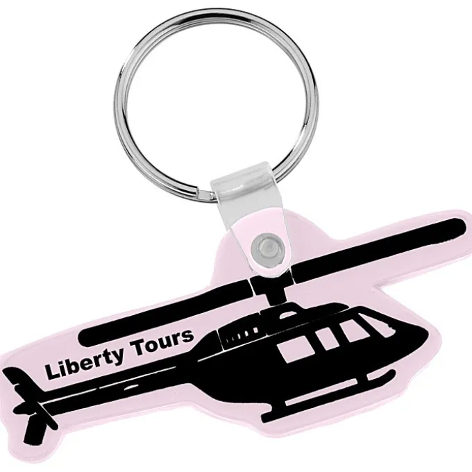Helicopter Soft Keychain - Opaque