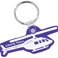 Helicopter Soft Keychain - Opaque
