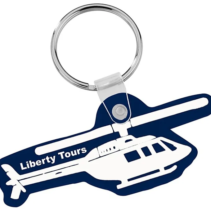 Helicopter Soft Keychain - Opaque