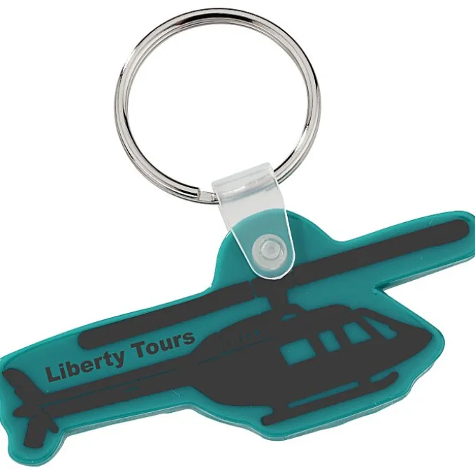 Helicopter Soft Keychain - Opaque