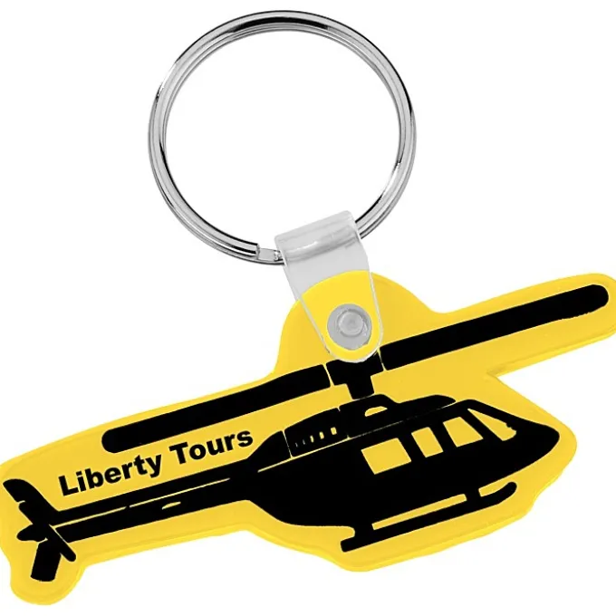 Helicopter Soft Keychain - Opaque