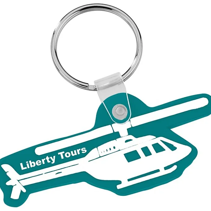 Helicopter Soft Keychain - Opaque