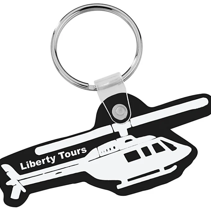 Helicopter Soft Keychain - Opaque