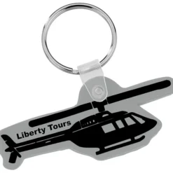 Helicopter Soft Keychain - Opaque