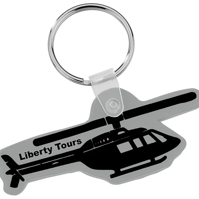Helicopter Soft Keychain - Opaque
