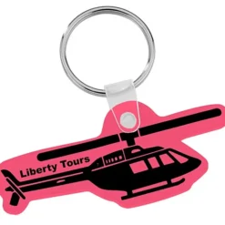 Helicopter Soft Keychain - Translucent