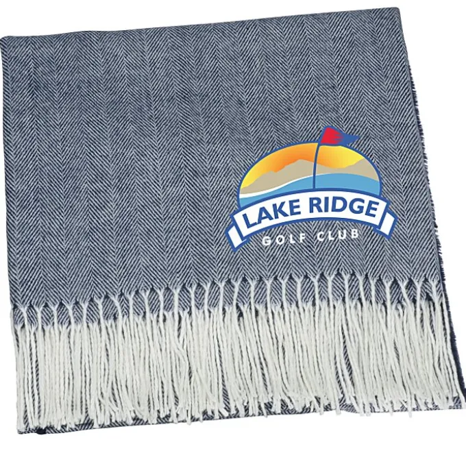 Herringbone Fringe Blanket