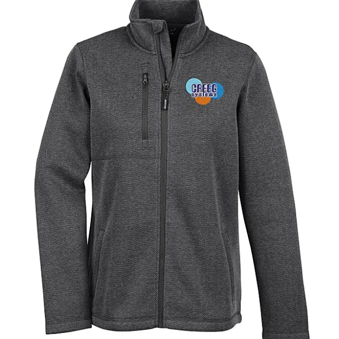 Herringbone Full-Zip Jacket - Ladies'