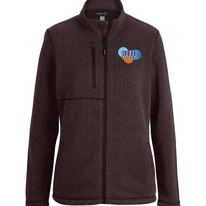 Herringbone Full-Zip Jacket - Ladies'