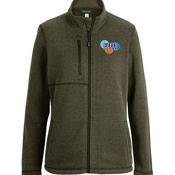 Herringbone Full-Zip Jacket - Ladies'