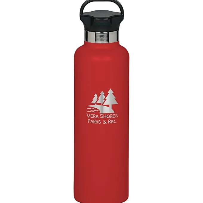 h2go Ascent Vacuum Bottle - 25 oz - Laser Engraved