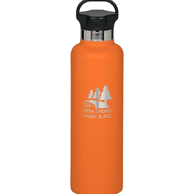 h2go Ascent Vacuum Bottle - 25 oz - Laser Engraved