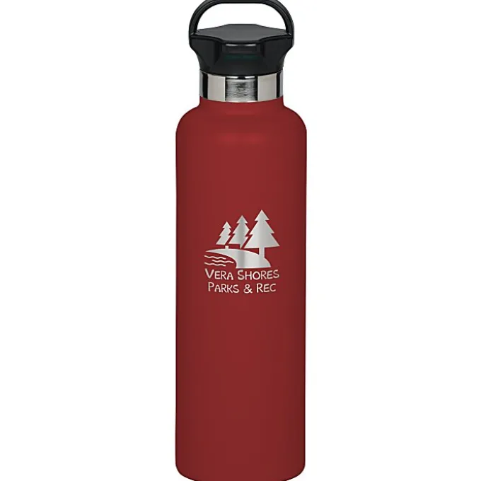 h2go Ascent Vacuum Bottle - 25 oz - Laser Engraved