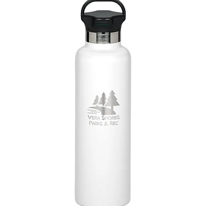 h2go Ascent Vacuum Bottle - 25 oz - Laser Engraved