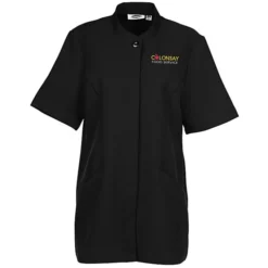 Hidden Placket Solid Housekeeping Tunic - Ladies'