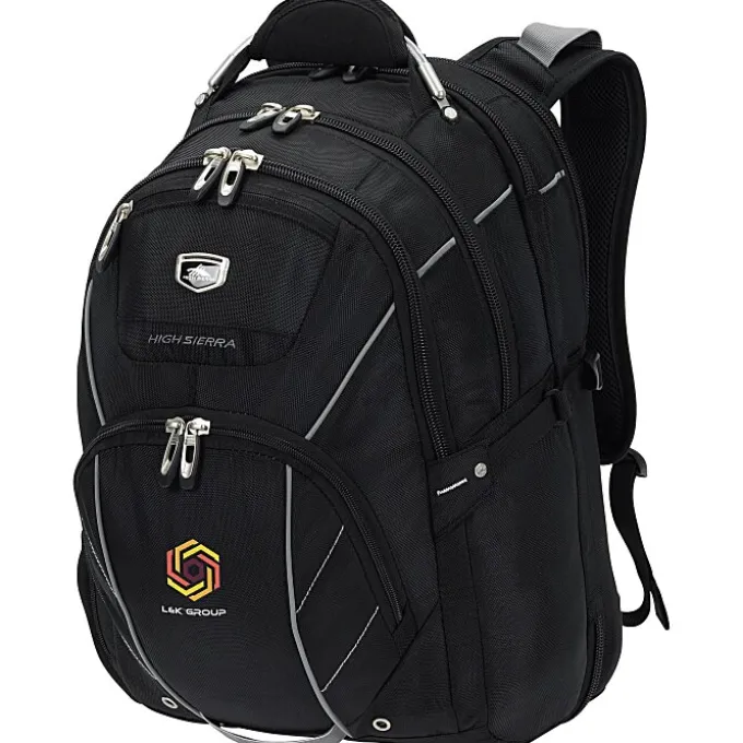 High Sierra Elite Fly-By 17-inch Laptop Backpack - Embroidered