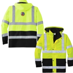 High Visibility Safety Waterproof Parka