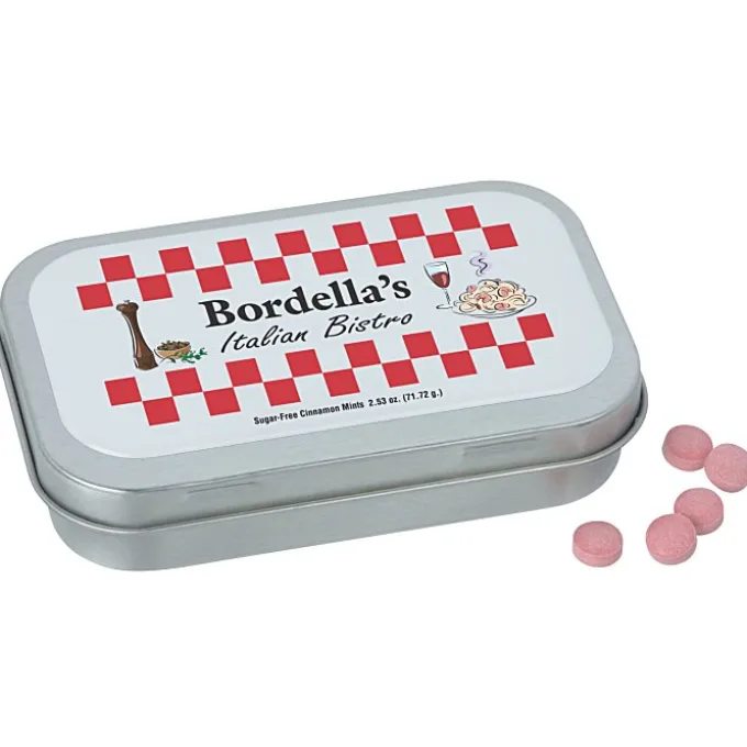 Hinged Mint Tin with Full Color Dome - Large