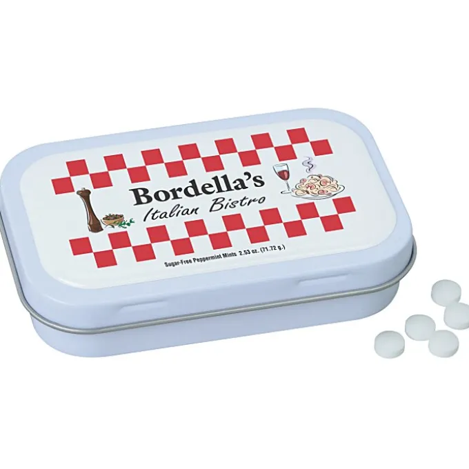 Hinged Mint Tin with Full Color Dome - Large - 24 hr