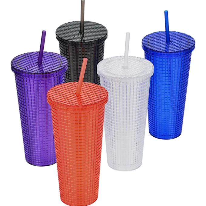 Hip to be Square Tumbler with Straw - 20 oz