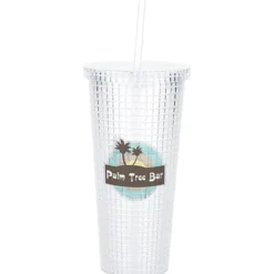 Hip to be Square Tumbler with Straw - 20 oz