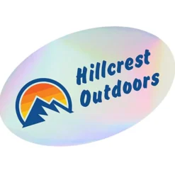 Holographic Sticker - Oval - 2 inches x 3 inches