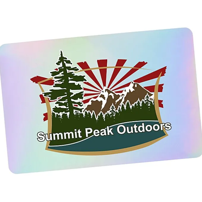 Holographic Sticker - Rectangle - 2 inches x 3 inches