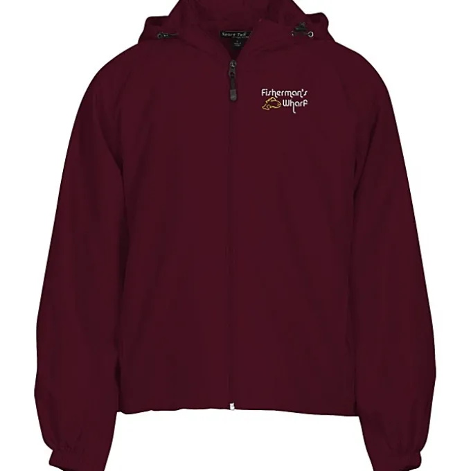 Hooded Raglan Athletic Jacket