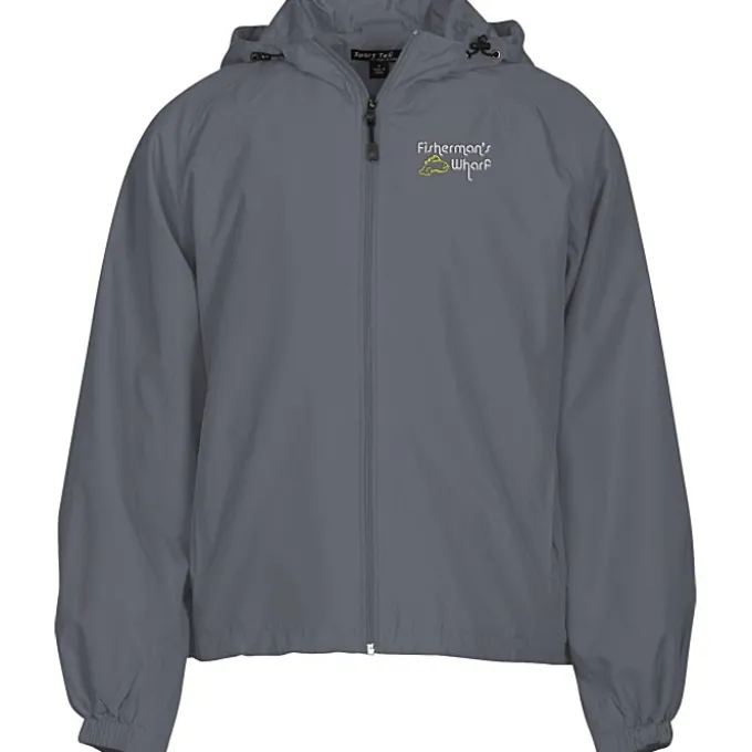 Hooded Raglan Athletic Jacket