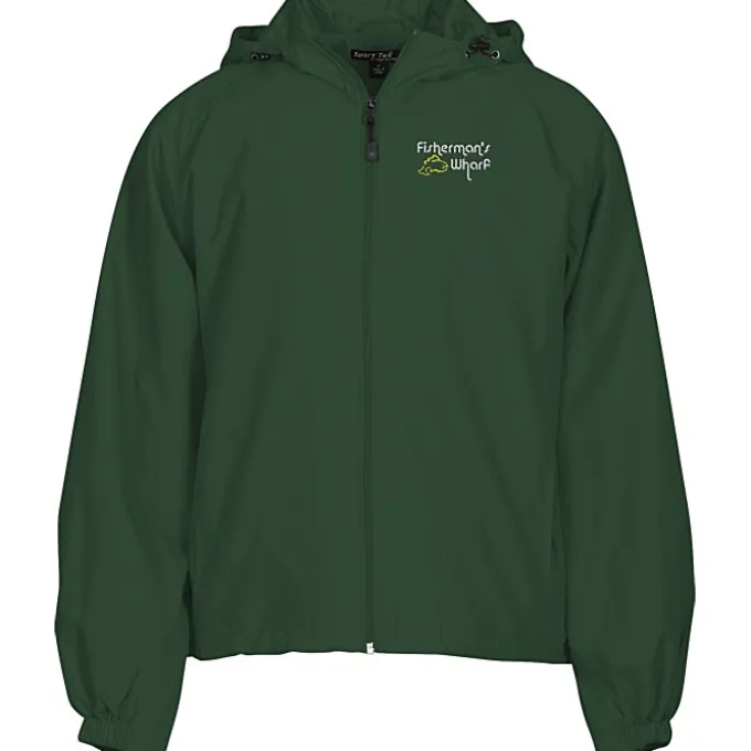Hooded Raglan Athletic Jacket