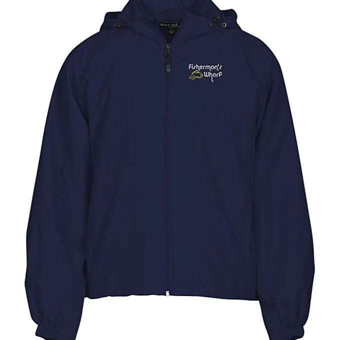 Hooded Raglan Athletic Jacket