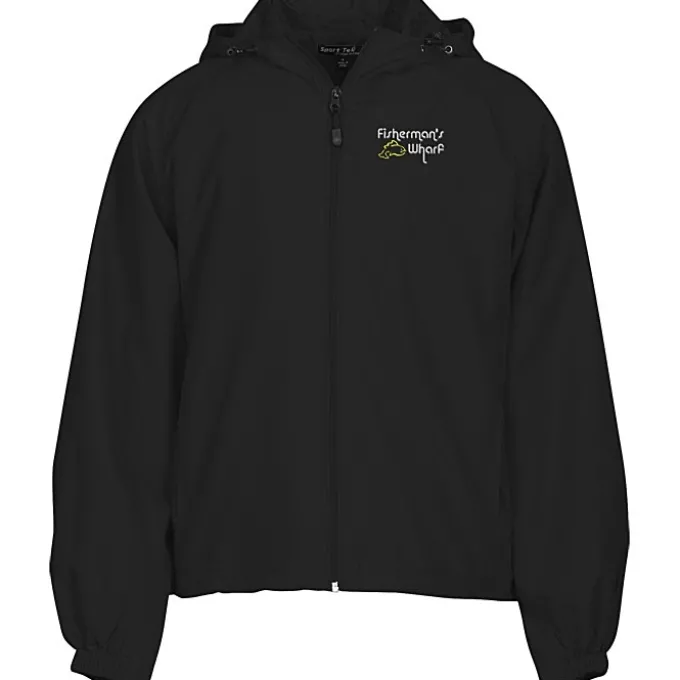 Hooded Raglan Athletic Jacket