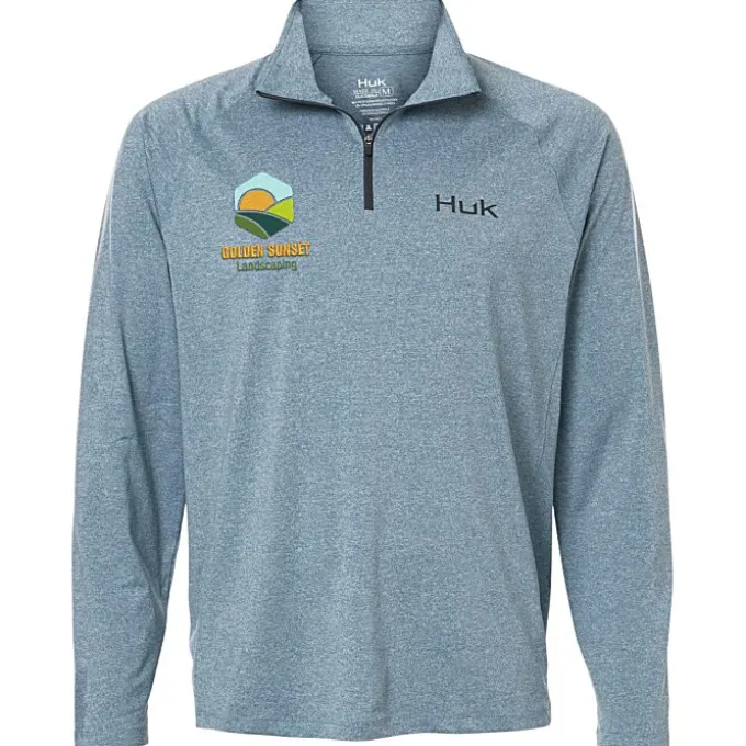 Huk Airweight Heather 1/4-Zip Pullover