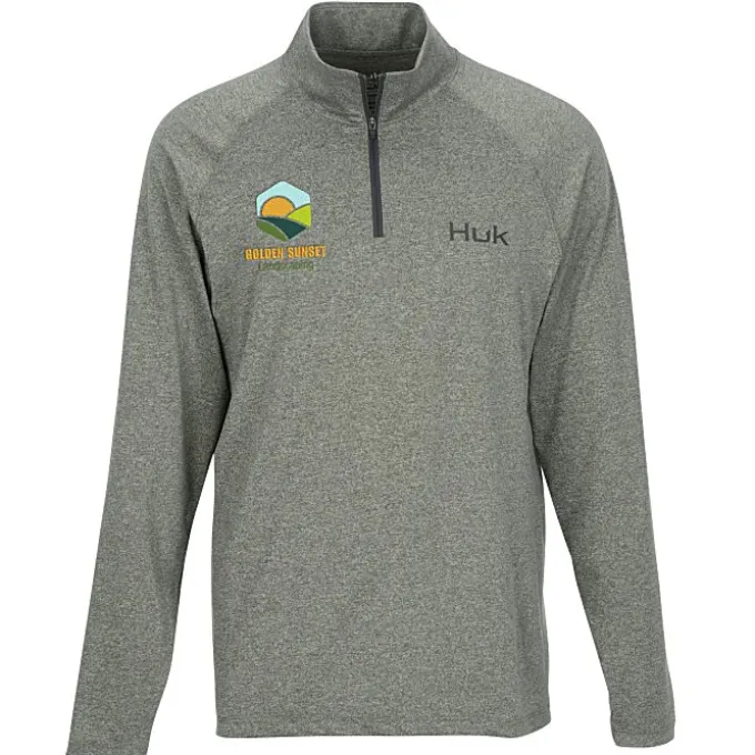 Huk Airweight Heather 1/4-Zip Pullover