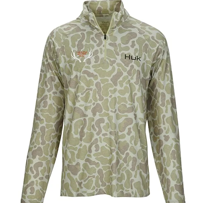 Huk Airweight Printed 1/4-Zip Pullover