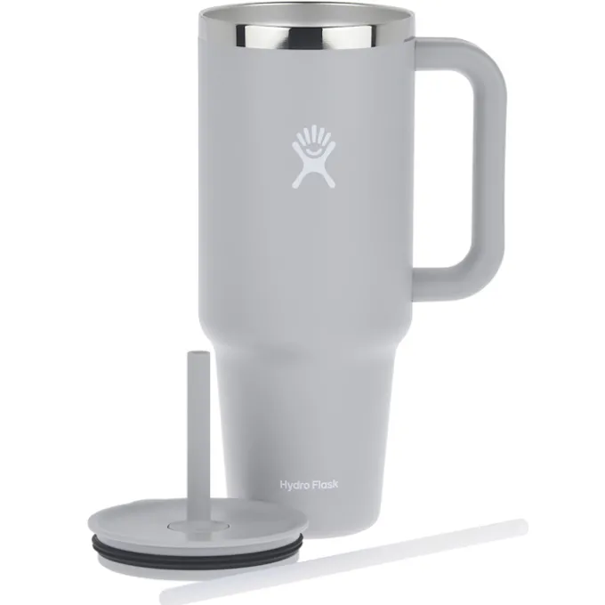 Hydro Flask All Around Travel Tumbler with Straw - 40 oz - Laser Engraved