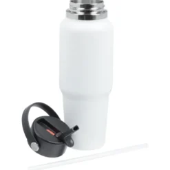 Hydro Flask Wide Mouth Travel Bottle with Flex Straw Cap - 32 oz - Laser Engraved